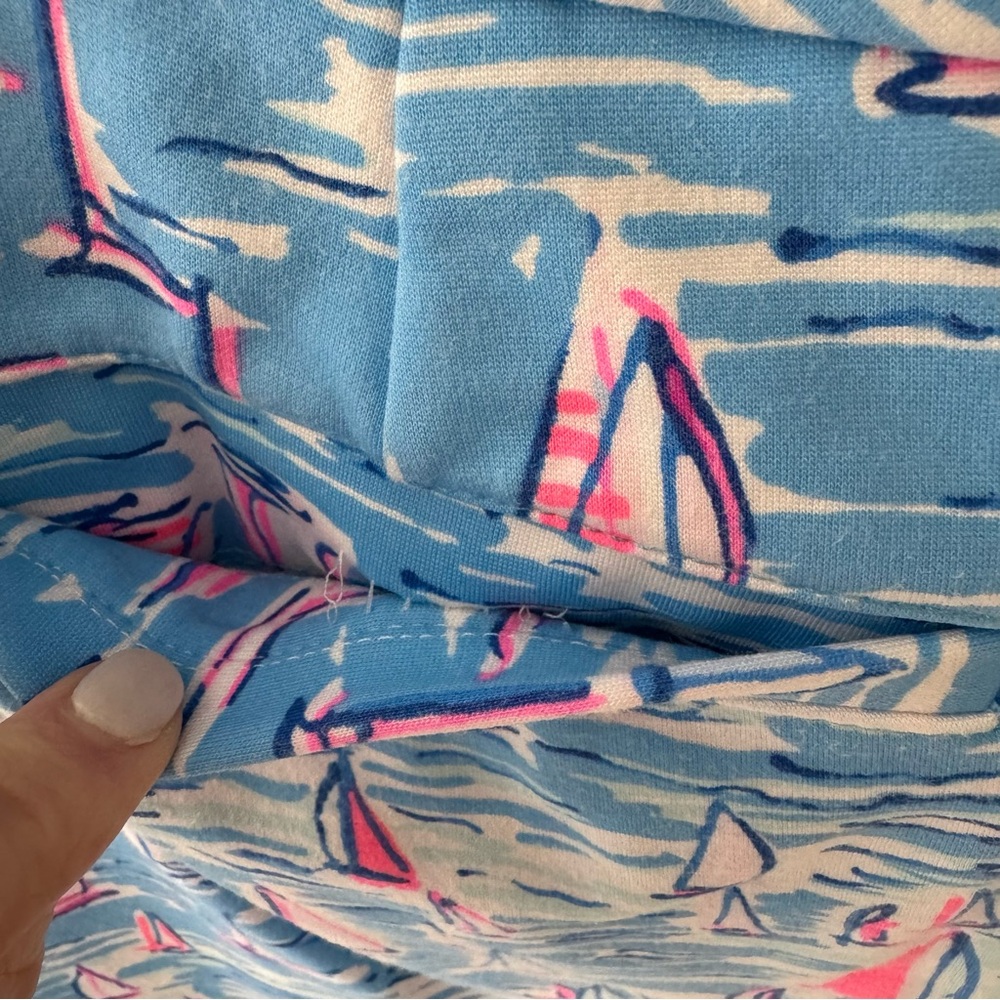 Lilly Pulitzer Colette Skort Zanzibar Blue Boatylicious Scalloped Skort - Picture 13 of 17